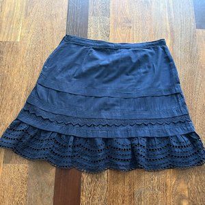 Club Monaco Navy / Lace Skirt